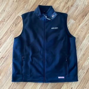Vineyard Vines + Bud Light Fleece Zip Vest XXL